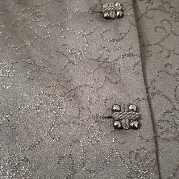 Womans Louben Boxy Cropped 3 Button Blazer Jacket Sz 10 Relaxed Fit Office Party - Picture 8 of 12